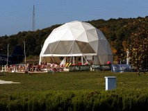 KUPOLA Geo-Net 12m promjera metalna,Vrsar Aerodrom Sky Bar